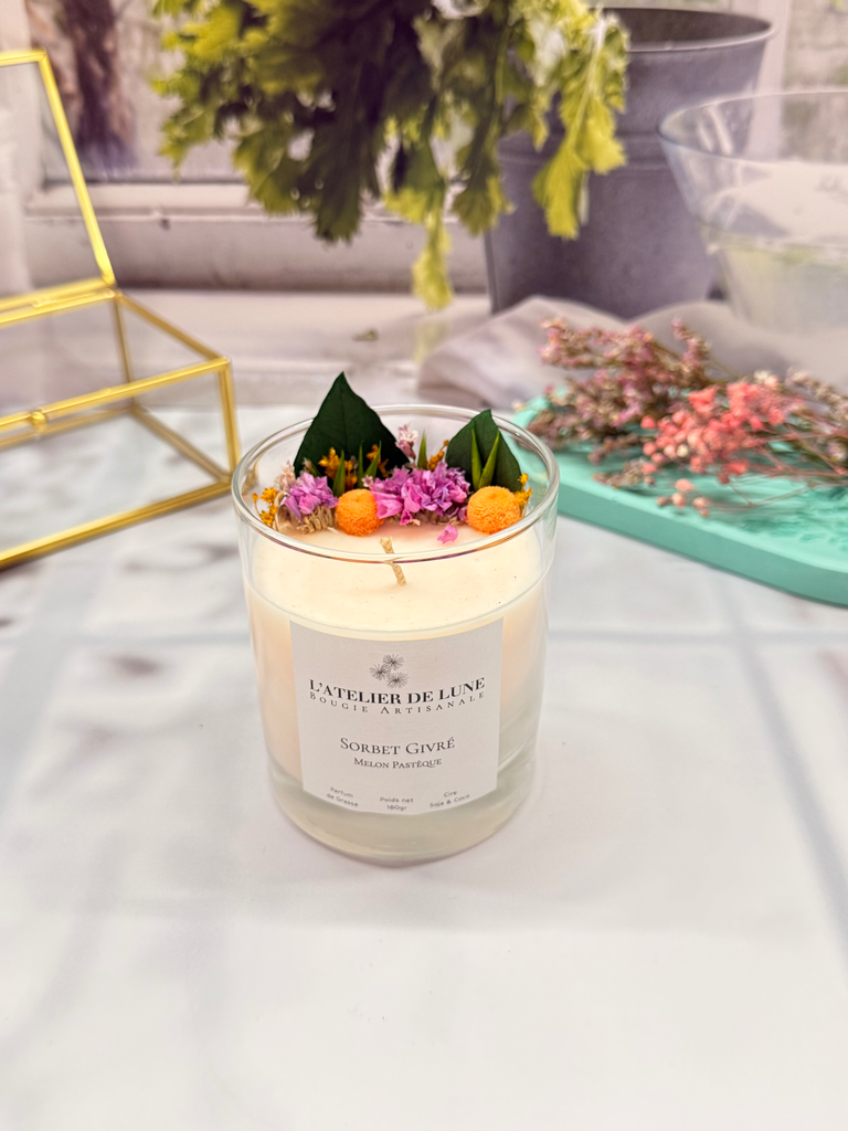 Sorbet Givré (Melon Pastèque) - rosé