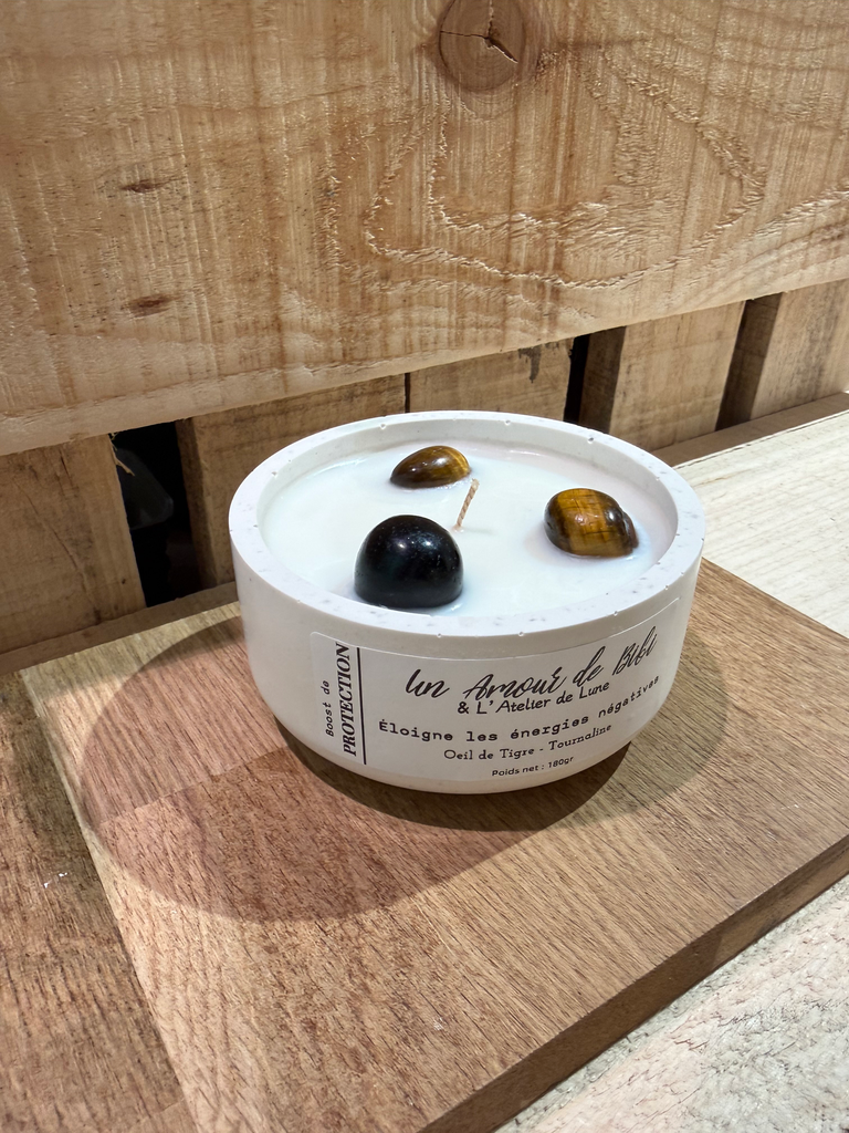 Bougie Lithothérapie - Boost de PROTECTION