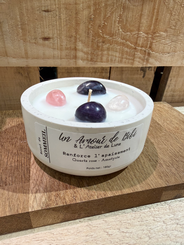 Bougie Lithothérapie - Boost de SOMMEIL 