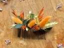 Peigne Cérémonie (vert/orange)