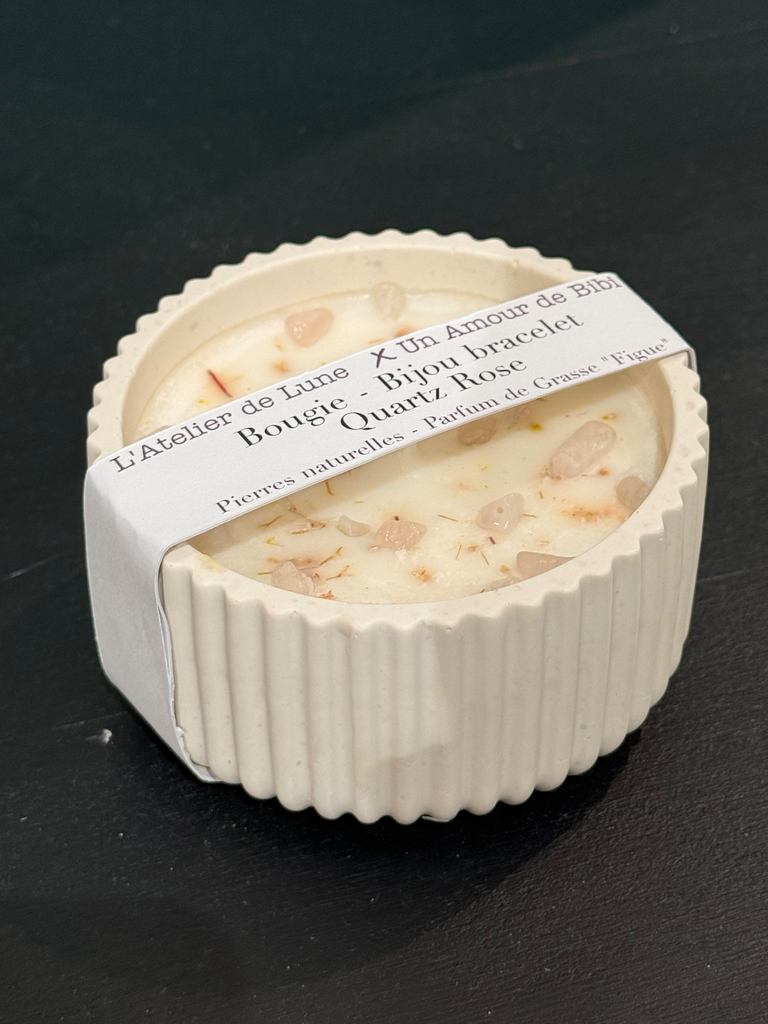 Bougie Bijou bracelet - quartz rose - Figue
