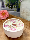 Bougie avec bracelet - Quartz rose (Violette)