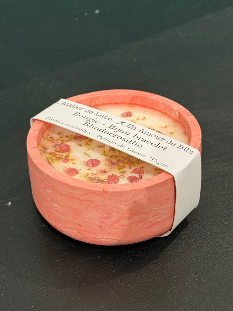 Bougie Bijou bracelet - Rhodocrosithe - Figue