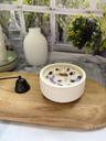 Bougie avec bracelet - Améthyste (Fleur de Coton)
