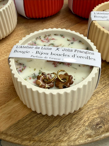 Bougie SURPRISE boucles d’oreilles (Figue)